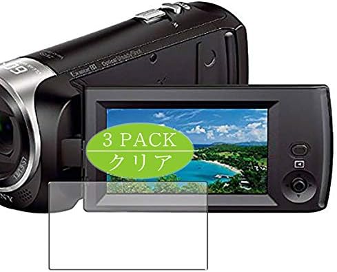 Synvy [3 Pack] מגן מסך, התואם ל- Sony HDR-CX470 מצלמת וידיאו דיגיטלית Handycam TPU מגני סרטי [לא מזכוכית